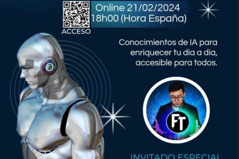 Cartel anunciador de la conferencia sobre IA